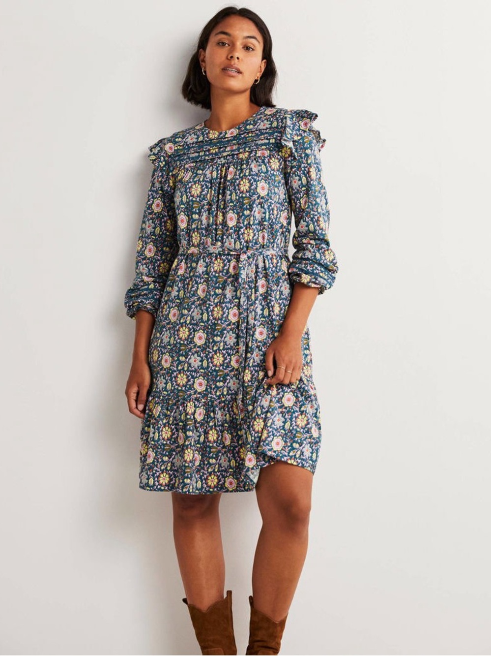 Boden Trim Detail Jersey Dress- NWT Sz 8